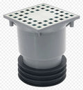 Airfit PP sterfput-siphon de sol 120 x 120 mm - sortie verticale 110 mm - hauteur réglable