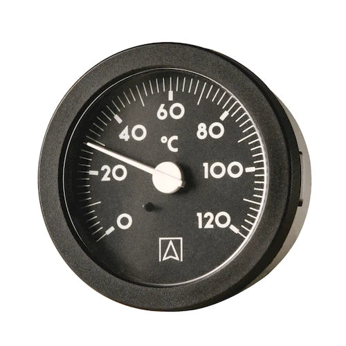 THERMOMETRE EURO INDEX T110 52MM 0/120g a encastrer - avec capillair 1500mm