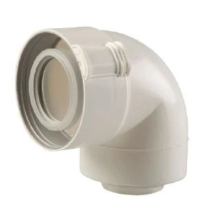 Ubbink Sekurit concentrique PP/PP coude 87° 60/100 mm