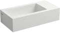 Clou Flush 3 lave-mains 360 x 180 x 90 mm - cuvette gauche - blanc mat - aluite - sans trou de robinet - sans trop-plein - avec bouchon