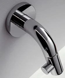Clou Kaldur robinet eau froide mural - bec 74 mm - chrome