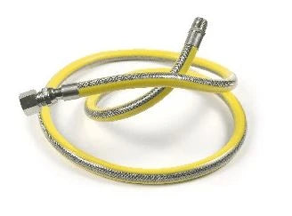 Fixaflex Gasflex 26 CE inox flexible gaz MF 1/2 x 1/2 - 2000 mm - approuvé ARGB - avec gaine jaune