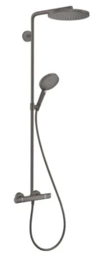 Hansgrohe Raindance Select S 240 1jet Showerpipe robinet thermostatique set de douche Powderrain - noir chromé brossé
