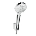 Hansgrohe Crometta Vario ecoSmart set douchette - blanc/chromé - avec flexible 1/2 x 1250 mm