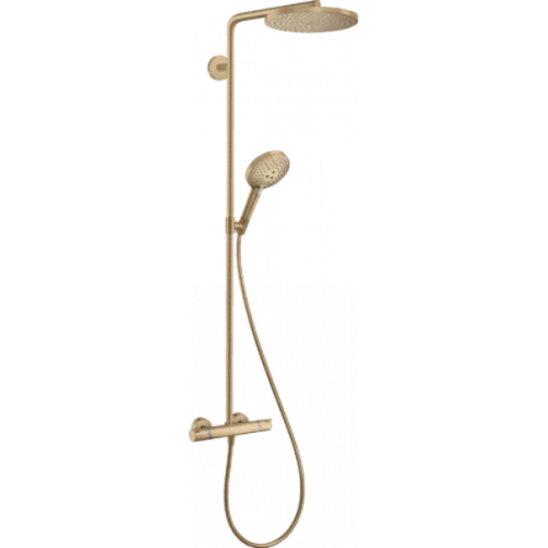Hansgrohe Raindance Select S 240 1jet Showerpipe robinet thermostatique doucheset Powderrain - bronze brossé