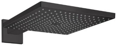 Hansgrohe Raindance douche de tête mural 300 mm noir mat 1 jet avec bras de douche