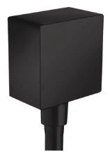 Hansgrohe FixFit Square coude de raccordement mural 1/2 - noir mat