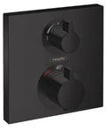 Hansgrohe Ecostat Square set de finition carré avec 2 fonctions - noir mat