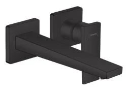 Hansgrohe Metropole set de finition noir mat lavabomuurmitigeur - bec 22,5CM