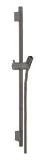 Hansgrohe Unica S Puro barre de douche 22 MM 650 MM  noir brossé barre de douche, flexible de douche, pièce coulissante
