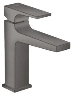 Hansgrohe Metropole mitigeur lavabo comfort Z110 noir chromé brossé sailli 135 mm, PushOpen vidage
