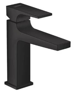 Hansgrohe Metropole mitigeur lavabo comfort Z110 noir mat sailli 135 mm, PushOpen vidage