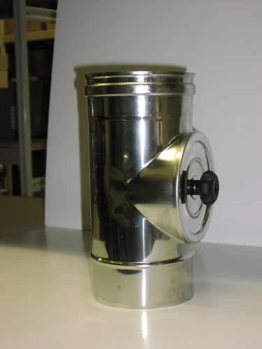 Roccheggiani SPG 316L inox simple paroi pièce d'inspection MF 80 x 80 mm (joint Viton)
