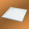 Huppe K Purano tub de douche 90 - 90 o 2,6  cm composite blanc avec antidérapant