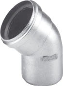 Burgerhout Alu-fix alu épais coude 45° MF 80 x 80 mm