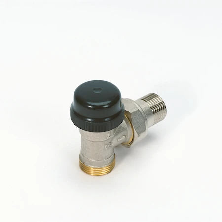 Begetube robinet radiateur thermostatisable équerre 1/2 x M24 - valeurs Kv réglables