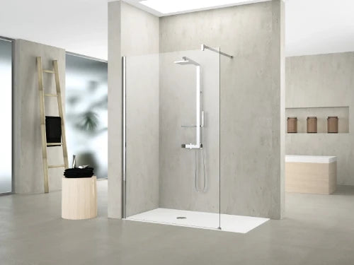 CLOISON FIXE NOVELLINI KUADRA 107 - 200 ! chromé transparent