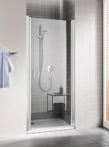 Kermi Cada XS 1WR porte pivotante 850 x 2000 mm - réglage 810-860 mm - verre de sécurité ESG clair clean - ouverture intérieure/extérieure charnière droite - profilé: argent poli