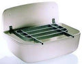 Nicoll ABU Mini 1 déversoir 495 x 345 x 150 mm - blanc - incl crépine avec bouchon et chaîne