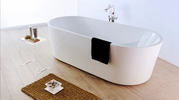 Procasa Caballo baignoire autoportante 1780 x 800 x 580 mm - blanc - sans siphone (à commander) - avec trop-plein