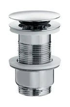 Linea Beta Busi & Cane crépine click-clack - chromé - pour lavabo sans trop-plein