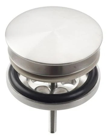 Clou Pollux crépine 5/4 CM inox brossé avec plaque