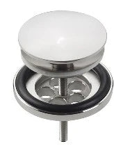 Clou Mini Wash Me crepine 5/4 - chromé brillant - ouvert - avec cache