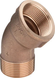 Viega bronze coude 45° MF 6/4 x 6/4