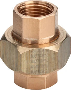Viega bronze raccord 3-pièces droit joint plat FF 4/4 x 4/4