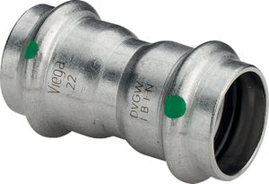 Viega Sanpress Inox manchon FF 22 x 22 mm