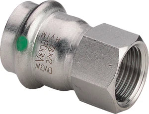 Viega Sanpress Inox raccord de transition FF 22 x 3/4 F