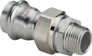 Viega Sanpress Inox raccord union en 3 pieces joint plat MF 28 x 4/4 M
