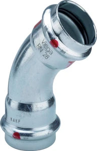 Viega Prestabo acier zingué coude 45° FF 54 x 54 mm