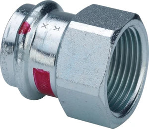 Viega Prestabo acier zingué raccord de transition FF 18 x 1/2 F