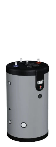 ACV Smart E 130 boiler à accumulation 130 l - sans résistance - inox -bi-énergie - avec groupe de sécurité boiler - vertical - modèle à poser au sol - Label ERP sanitaire : B