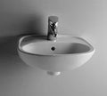 Procasa Normus lave-mains 450 x 360 mm - blanc - avec trou de robinet - avec trop-plein