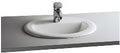 Procasa Normus lavabo encastré 520 x 445 mm - blanc antibacterien