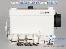 SFA Sanibroyeur Sanipack broyeur pour wc,douche et lavabo
