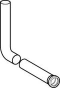 COURBE DE RINCAGE GEBERIT 50 X 45 mm noir pour installation reservoir derriere mur
