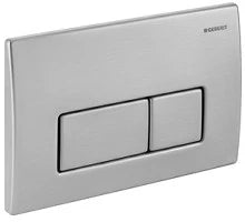 PLAQUE DE COMMANDE GEBERIT KAPPA 50 inox p/réserv.encastr. avec 2 boutons de commande
