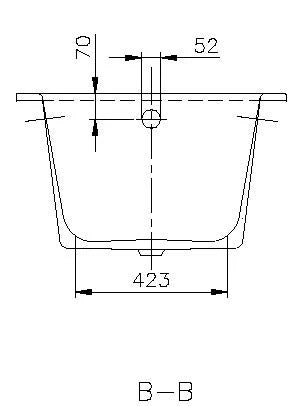 BAIGNOIRE quaryl VILLEROY & BOCH LIBRA 170 - 75 o CM blanc avec pieds