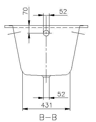 Villeroy & Boch Oberon baignoire quaryl 1700 x 750 mm - blanc - avec pieds