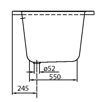 Villeroy & Boch O.Novo duo baignoire acrylique 1900 x 900 mm - blanc - sans pieds