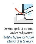 PARE - BAIGNOIRE NOVELLINI AURORA 120 - 150 ! chromé verre de securite vitrage claire réversible