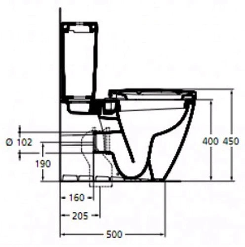 Ideal Standard Connect réservoir blanc