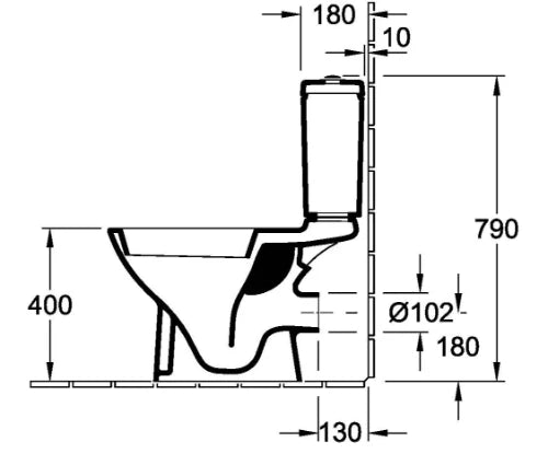 Villeroy & Boch O.Novo cuvette à poser PACK (cuvette + réservoir + siège softclose) sortie H - blanc - B360xD680 mm