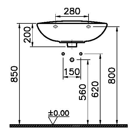 Procasa Normus cache-siphon pour lavabo - blanc - inclusif fixations