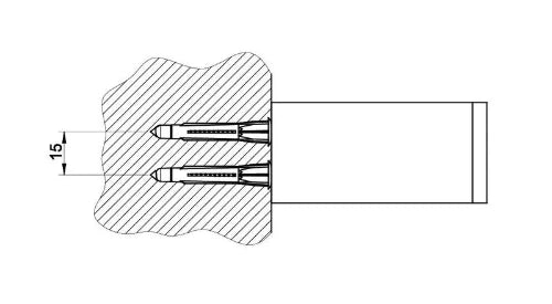 COURBE DE RINCAGE GEBERIT 23 - 21 ! cm 50 X 44 mm blanc pour réservoir bas