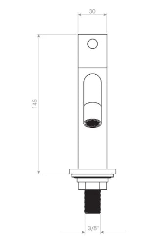 Clou Freddo 2 robinet eau froide - bec 90 mm - acier inoxydable brossé