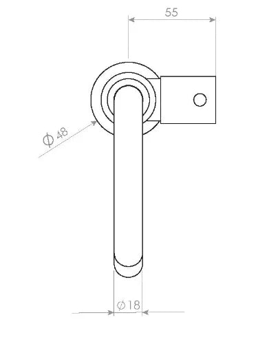 Clou Freddo robinet eau froide - bec 104,5 mm - chrome - avec bec amovible
